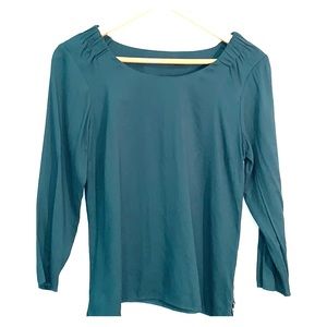 Zara Woman teal green blouse size S